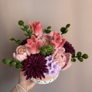 Růžový flower box